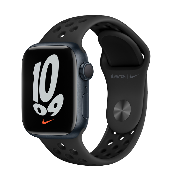 Apple Watch Series 7 Nike 45mm Midnight with Black Sport Band